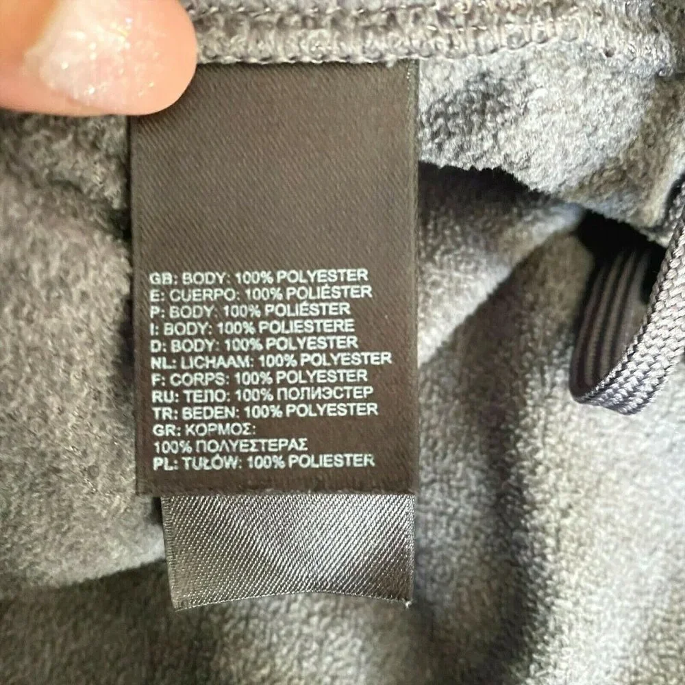 The North Face Fleece Sweat Pants Women's Size XS Gray Back Zip Straight Leg - Picture 7 of 10